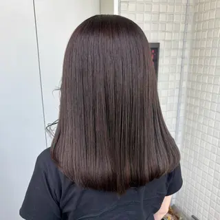 カラー 艶感カラー/オリーブ アレンジ：♡のヘアスタイル