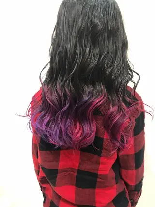 セミロング カラー 鍵谷 公宏のヘアスタイル