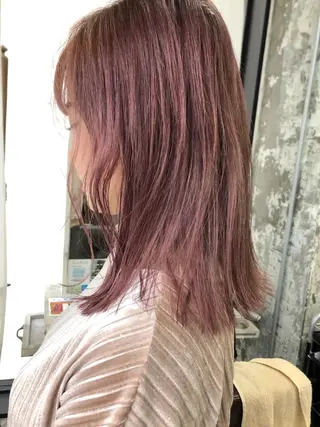 セミロング カラー Pia ツボイ ケイタのヘアスタイル