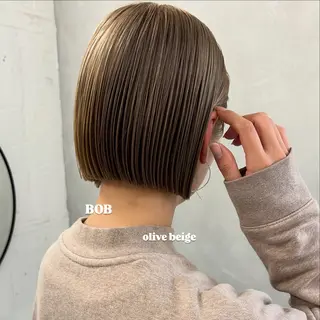 ショート カラー 切りっぱなしBOB 職人💜Anzuのヘアスタイル