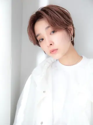 ショート カラー レイヤーカット✂️ 横浜No1♡下鳥翔子のヘアスタイル