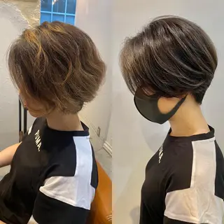 ショート カラー 小林 佳祐のヘアスタイル