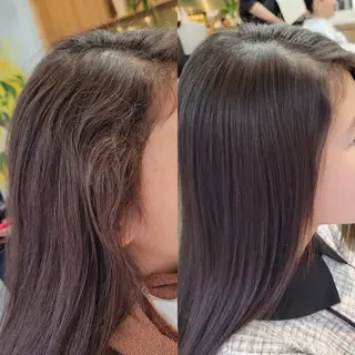 セミロング キッズ 野村 果音(カノン)のヘアスタイル
