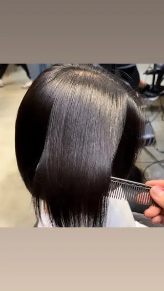 ショート 縮毛矯正・似合わせ タナカ レイヤのヘアスタイル