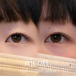 マツエク・マツパ nicott. renaのマツエク・マツパデザイン