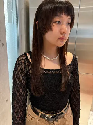 ロング 高円寺/loca/ 田中南帆のヘアスタイル