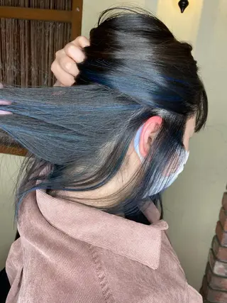 ミディアム カラー パーマ ヘアアレンジ メンズ キッズ ネイル マツエク・マツパ 🌈髪質改善・美髪矯 正・平野瀬乃🌈のヘアスタイル