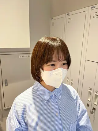 ショート SALOWIN大宮crest所属・大宮レイヤーカット× 透明感カラー　rioのヘアスタイル