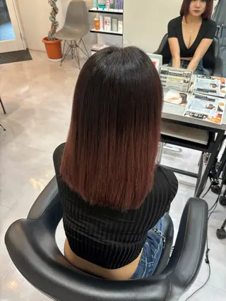 セミロング 🌙髪質改善カラー Momoka🦋のヘアスタイル