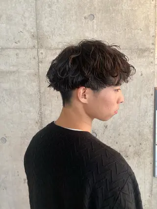 ショート パーマ メンズ 横浜美容室/暖色系 michika🌹のヘアスタイル