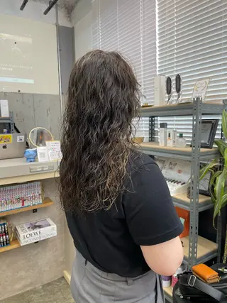 ロング パーマ ヘアアレンジ 早瀬裕之 パーマのヘアスタイル