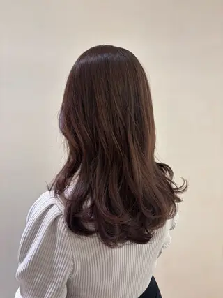セミロング カラー 田中 くるみのヘアスタイル