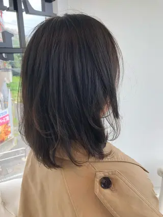 ミディアム カラー レイヤーカット✂️ 横浜No1♡下鳥翔子のヘアスタイル