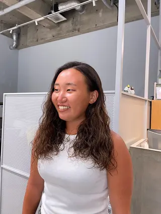 パーマ いまかわ ゆなのヘアスタイル