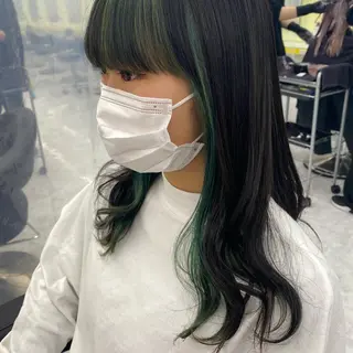 セミロング カラー ヘアアレンジ mai🍑暖色カラー /レイヤー💖のヘアスタイル