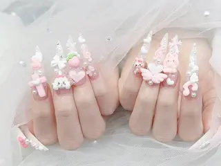 ネイル MoMoA Nail ネイル長さ出し専門店のネイルデザイン