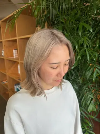 カラー ブリーチカラー/ わきたちえ🌻のヘアスタイル