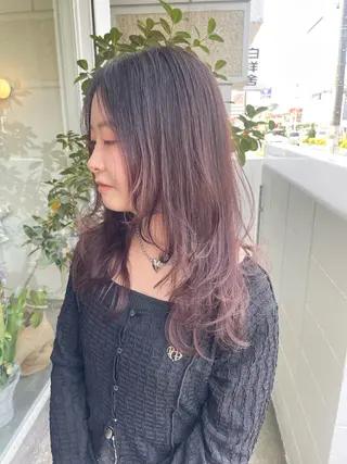 セミロング yukii しまむら のぞみのヘアスタイル