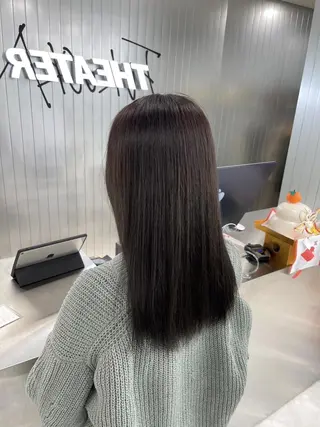 カラー ロング ウルフカットマスター みつきのヘアスタイル