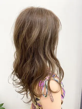 セミロング カラー ヘアアレンジ 🧸髪質改善特化 金澤 彩香🎀のヘアスタイル