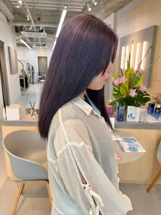 ロング 透明感カラー/艶髪/ 高城潤也のヘアスタイル