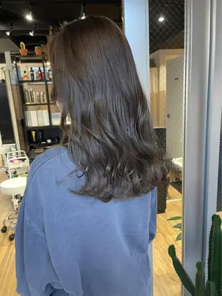 セミロング カラー ARCANAブリーチ ダブルカラー🌟原宿のヘアスタイル