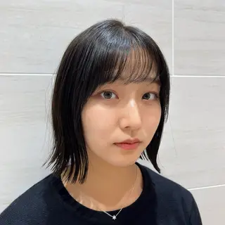 ミディアム 押上/ショート・ボブ /パーマ/山口卓朗のヘアスタイル