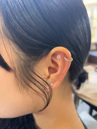 ショート カラー パーマ ヘアアレンジ 押切 響 のヘアスタイル