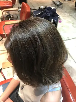 ミディアム カラー 縮毛矯正×髪質改善 店長　DAITOのヘアスタイル