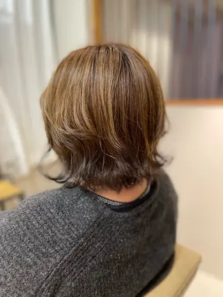 ミディアム カラー 清水 保博のヘアスタイル
