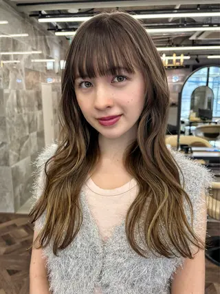 ロング 似合わせno.1💎 韓国ヘア特化まなかのヘアスタイル