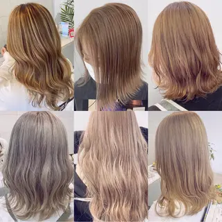 ロング カラー 渡邊 唯のヘアスタイル