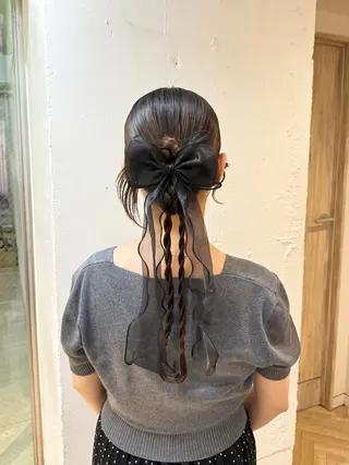 ヘアアレンジ 艶カラー/縮毛矯正/ アレンジ/akaneのヘアスタイル