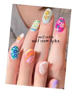 ネイル ﾈｲﾙﾙｰﾑﾘｯｶ 𝐦𝐚𝐲𝐮のネイルデザイン