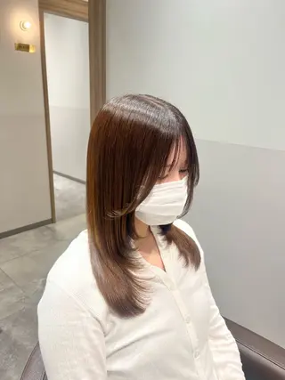 ミディアム 大宮レイヤーカット× 透明感カラー　rioのヘアスタイル