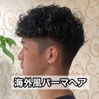 ショート パーマ メンズ メンズパーマ&メンズ 縮毛矯正/平野/渋谷のヘアスタイル
