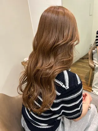 ロング 大阪デザインカラー/ カットモデル募集のヘアスタイル