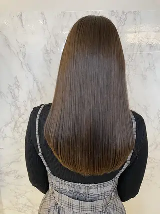 ロング 髪質改善・縮毛矯正 濱　泰賀のヘアスタイル