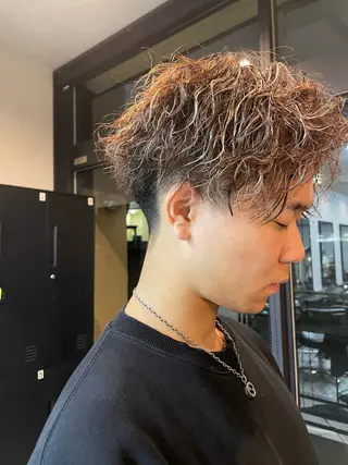 カラー パーマ メンズ 石井 圭祐のヘアスタイル