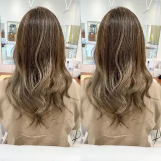 ミディアム カラー ウルフカット ハッシュカット/七海のヘアスタイル