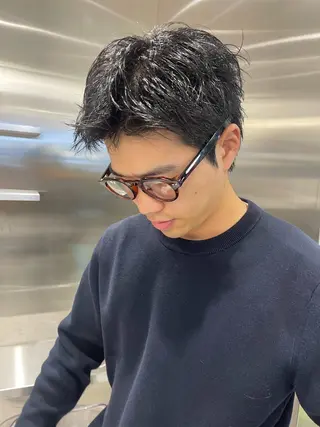 ショート ARISA︎ メンズハイトーンのヘアスタイル