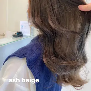セミロング カラー ブリーチなしWカラー 🎀韓国ヘア/amiのヘアスタイル