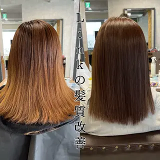 セミロング カラー 髪質改善・縮毛矯正 💎ASUKAのヘアスタイル