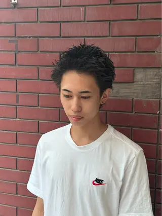 ショート メンズ 柏メンズカットパーマ NO.1タイチのヘアスタイル