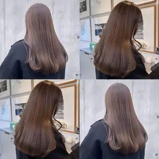セミロング カラー カジュアルを女っぽく 𝗮𝘆𝗮𝗰𝗼のヘアスタイル
