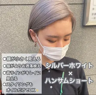 ショート カラー 🧡色落ちまで2度綺 麗なカラー🧡ヨシキのヘアスタイル