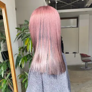 セミロング カラー souco/ moenoのヘアスタイル