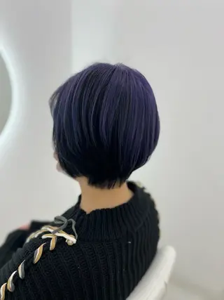 ショート カラー ✄﻿aini天王寺 ✄﻿ゆ乃のヘアスタイル