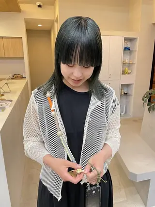 ミディアム hanae 安城/color🎼のヘアスタイル