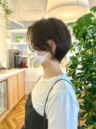 ショート カラー くがれいじ 梅田/ショート/ボブのヘアスタイル
